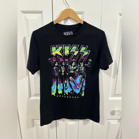 KISS Hard Rock Band Destroyer Black Shirt Medium - Picture 1 of 5